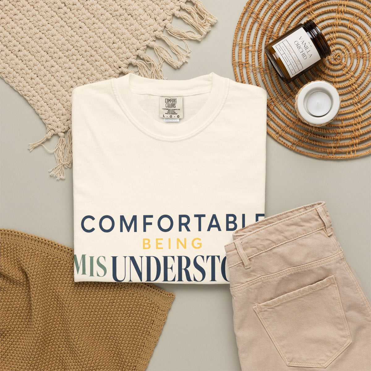Comfortable With Being Misunderstood. | T-Shirt