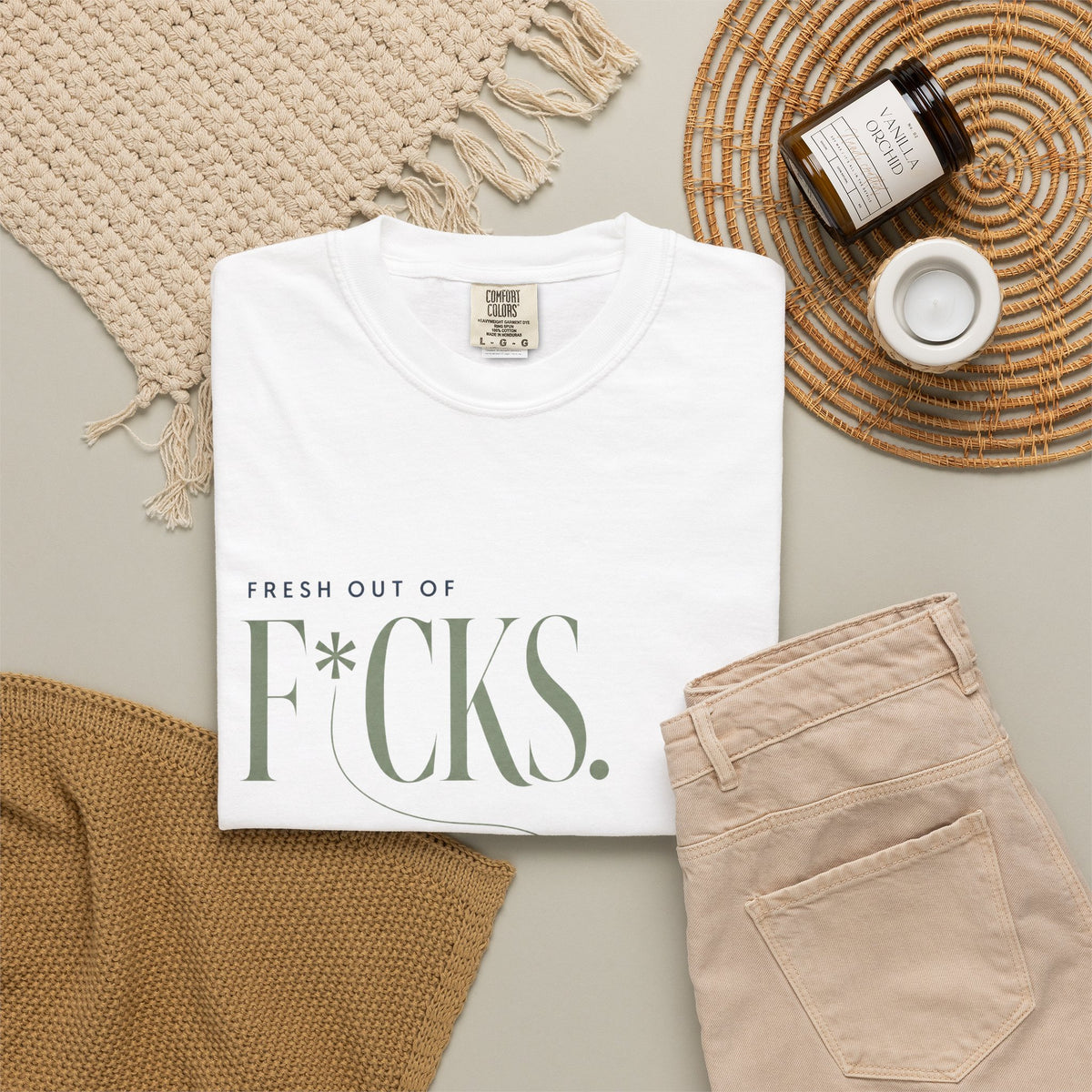 Fresh Out of F*cks. | Graphic T-Shirt